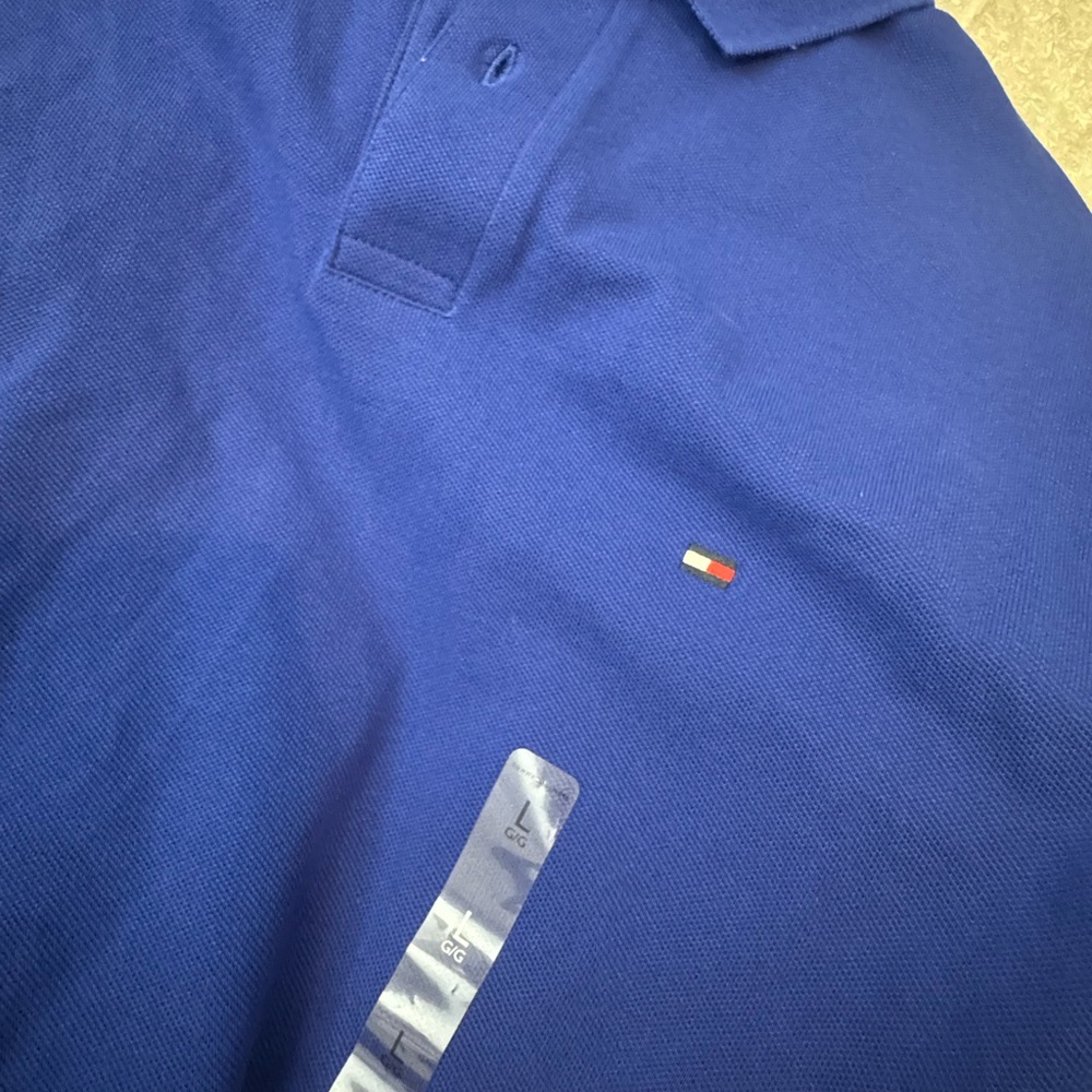 Tommy Hilfiger 1985 Polo Shirt Classic Fit Blue Large BNWT - Picture 5 of 8